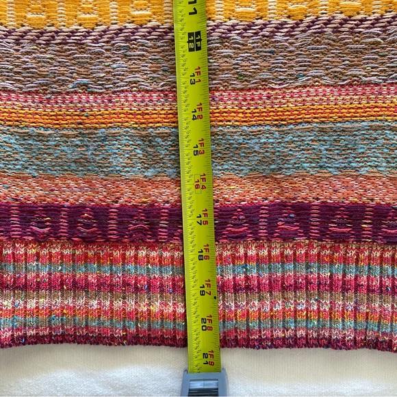 Pilcro Anthropology Ruffled Sweater Size XS Multi-Color Knit Boho Chic Ruffles - Picture 11 of 11